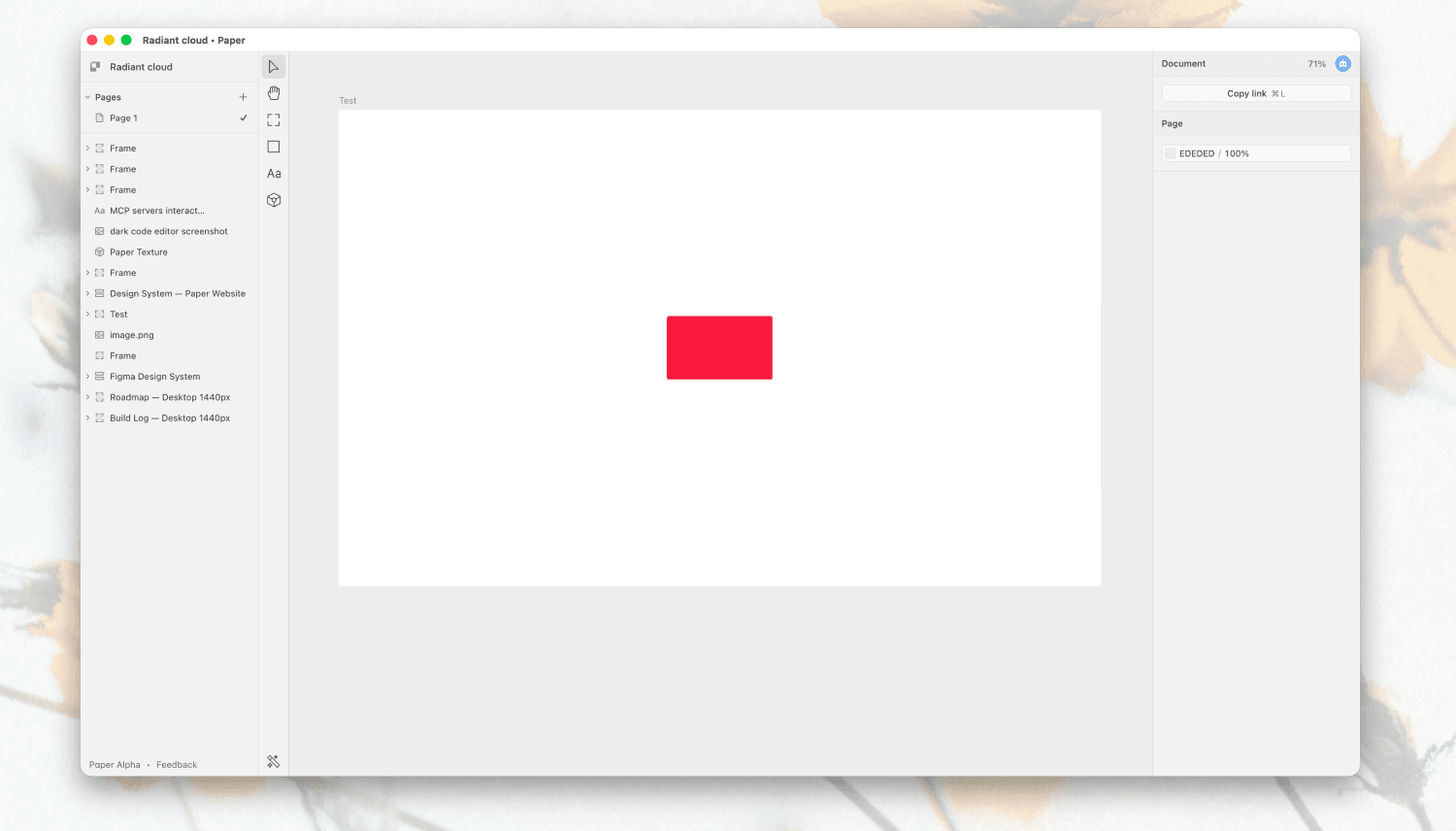 Paper Desktop Test