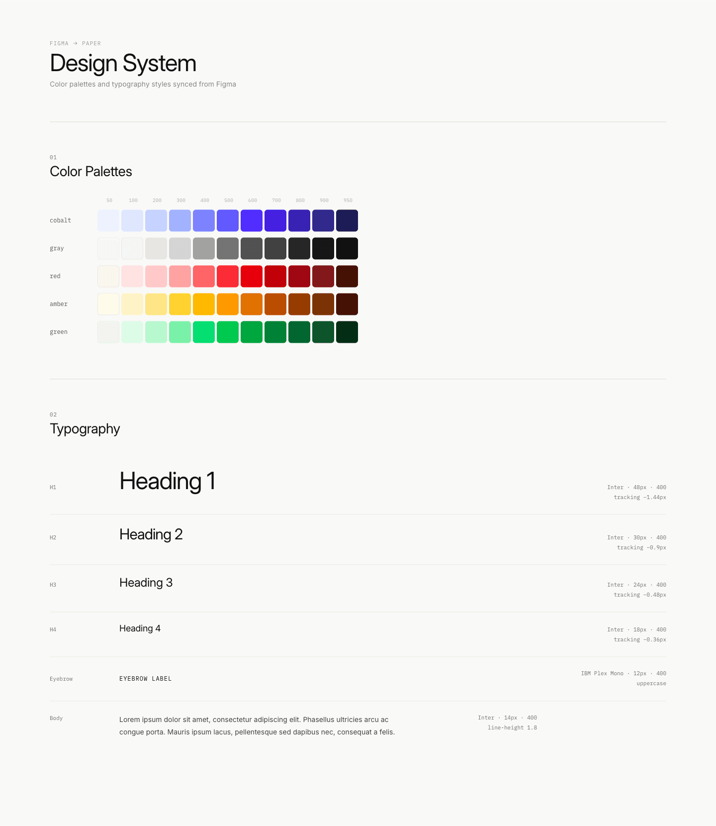 Paper design system